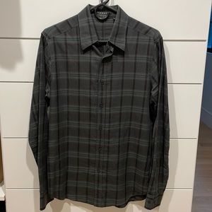 Theory Men’s Dress Shirt. Size Small. Plaid